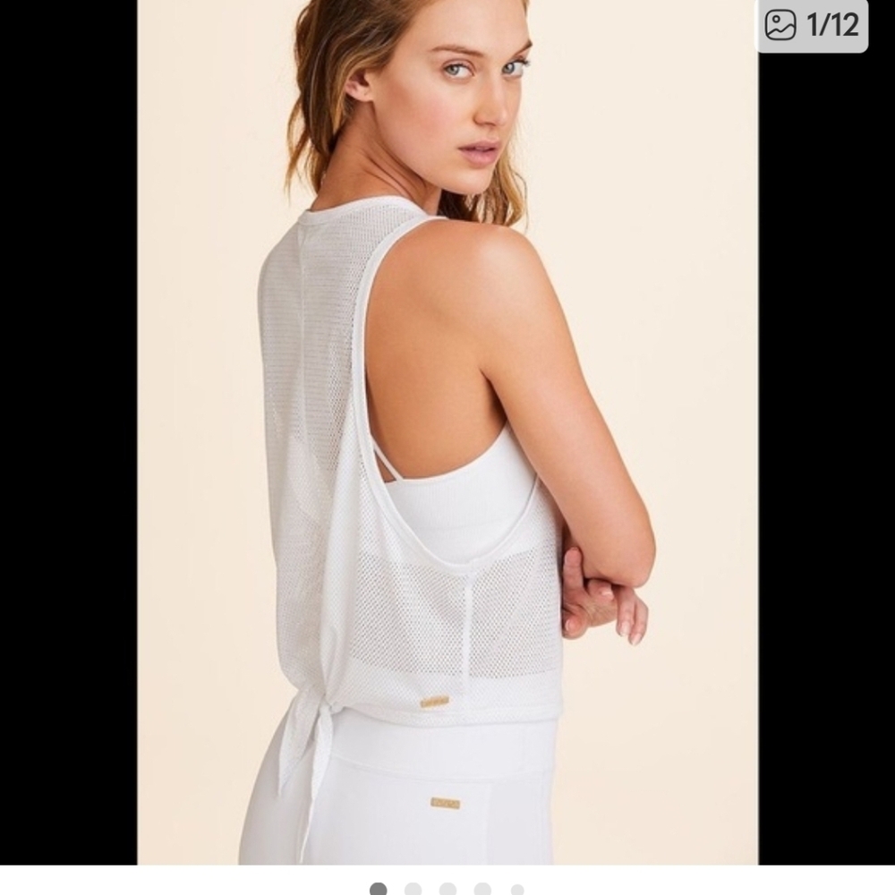 NEW Alala Mesh Tie Back Tank